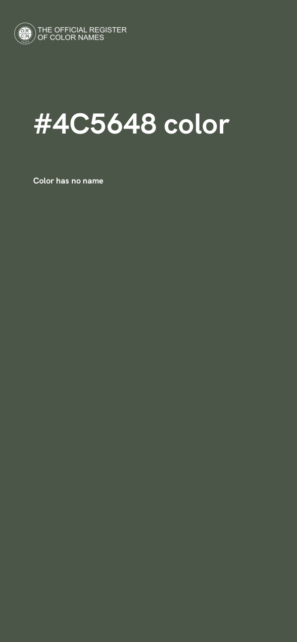 #4C5648 color image