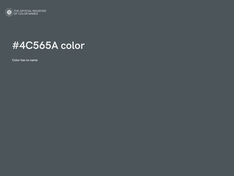 #4C565A color image