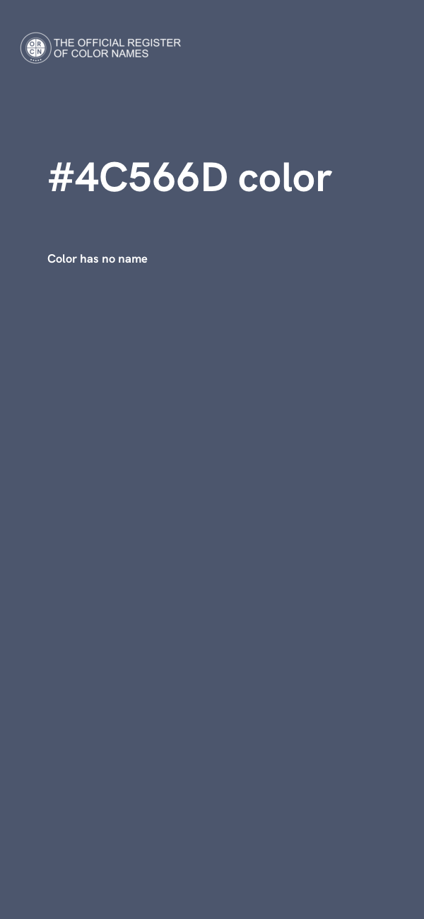 #4C566D color image