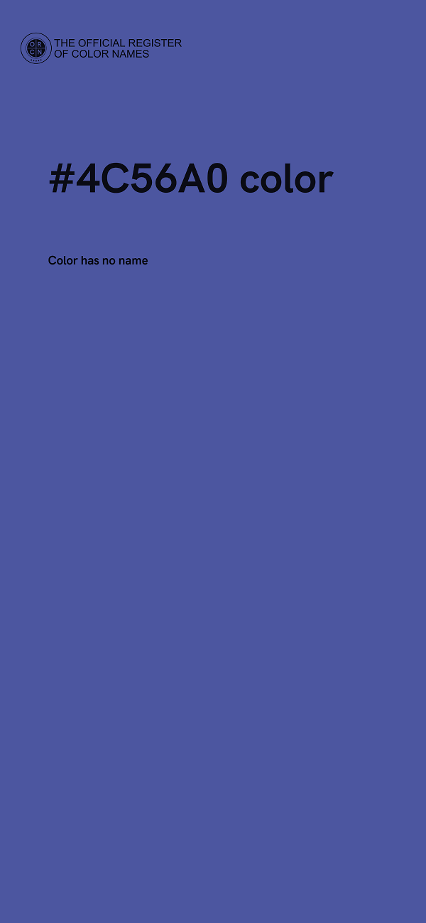 #4C56A0 color image