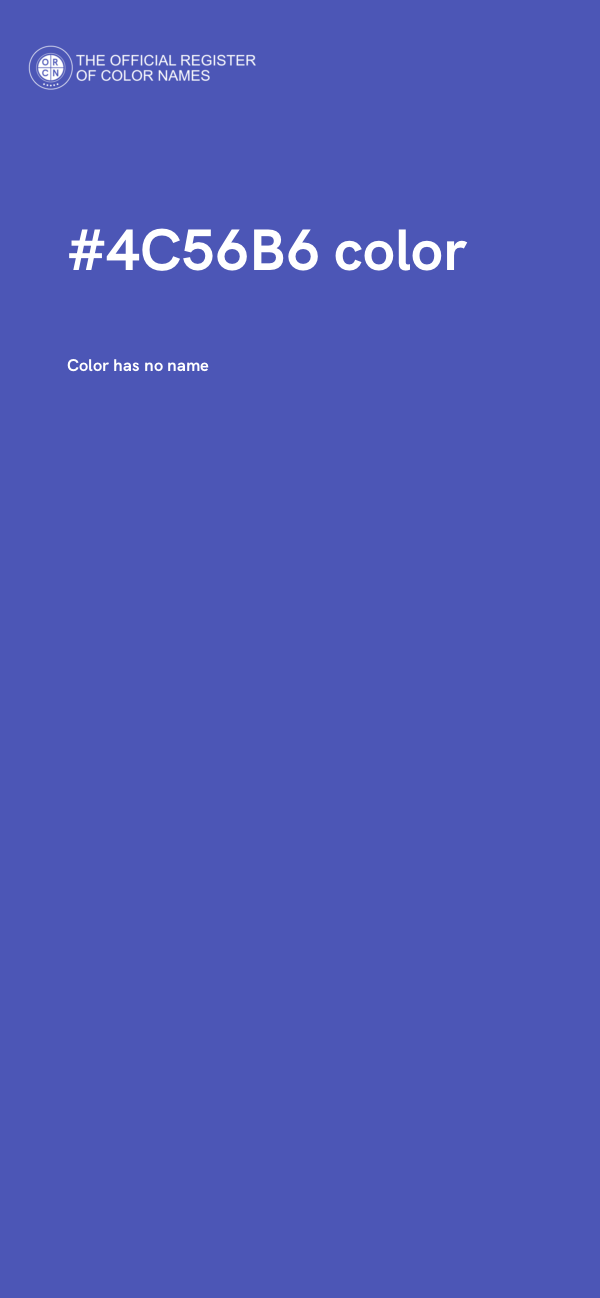 #4C56B6 color image