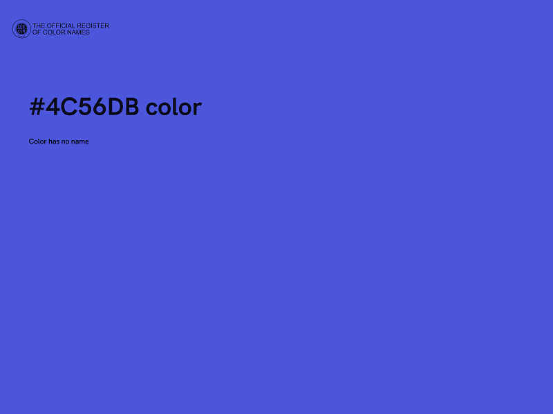 #4C56DB color image