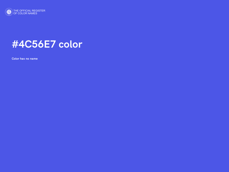 #4C56E7 color image