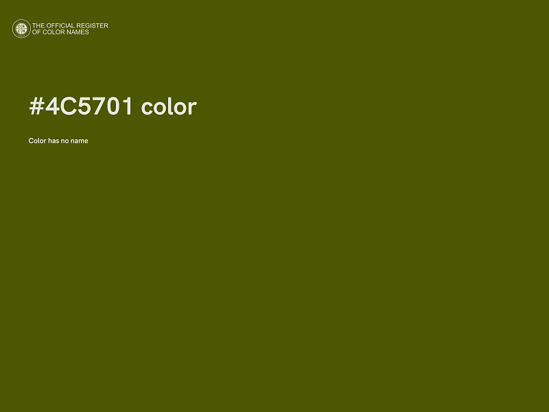 #4C5701 color image