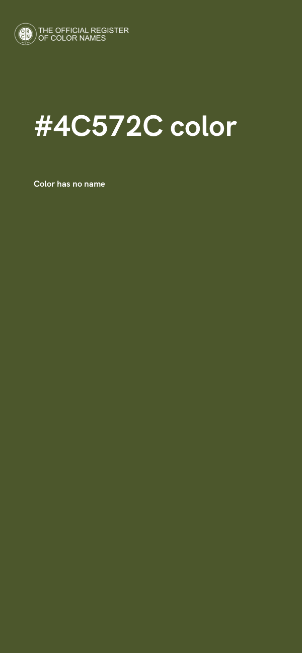 #4C572C color image