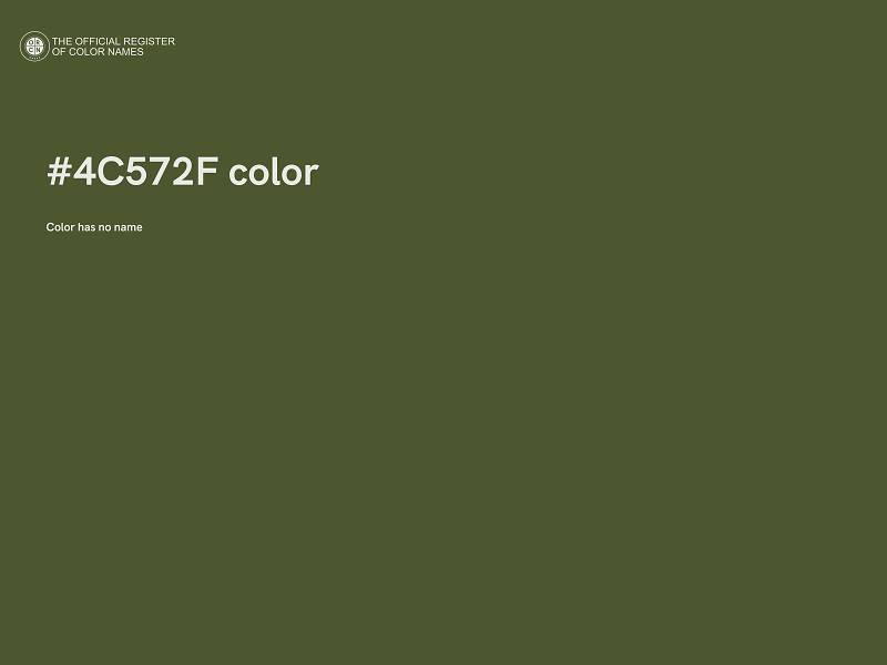 #4C572F color image