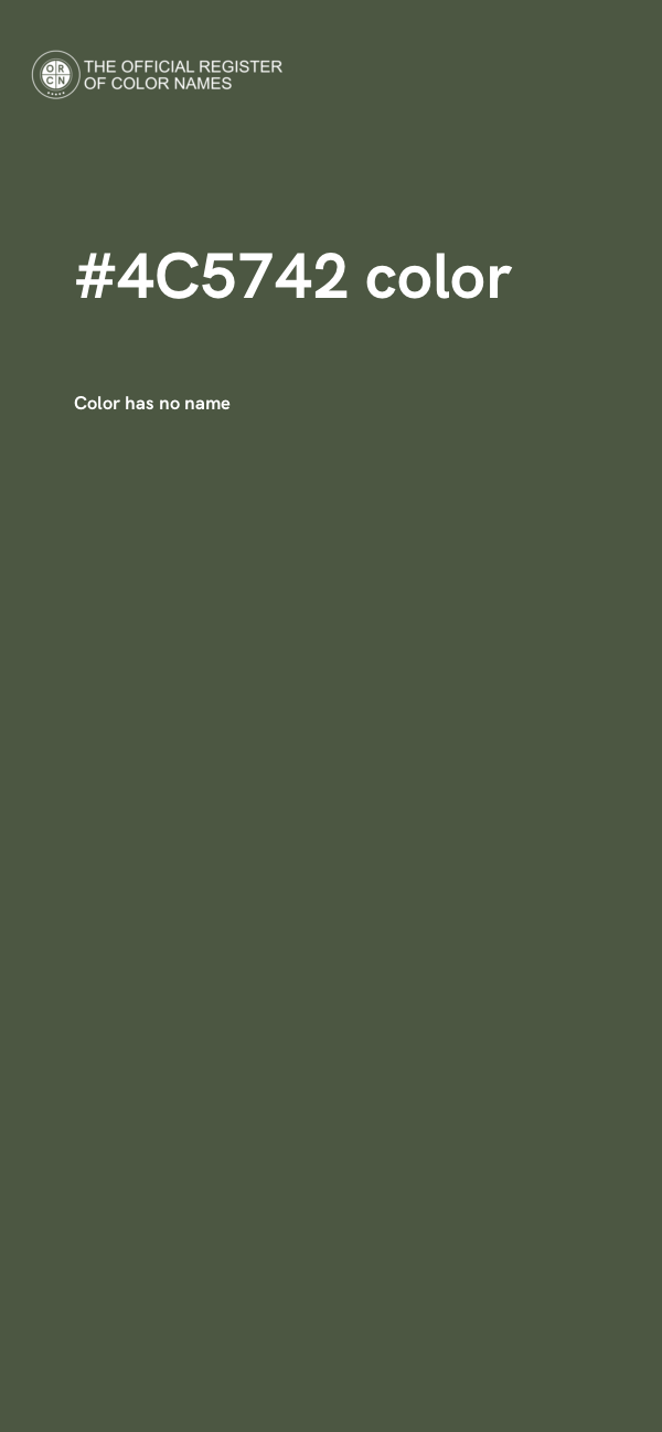 #4C5742 color image