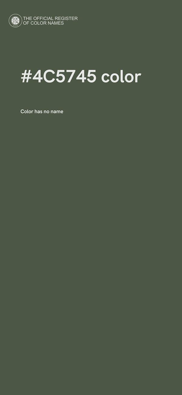 #4C5745 color image
