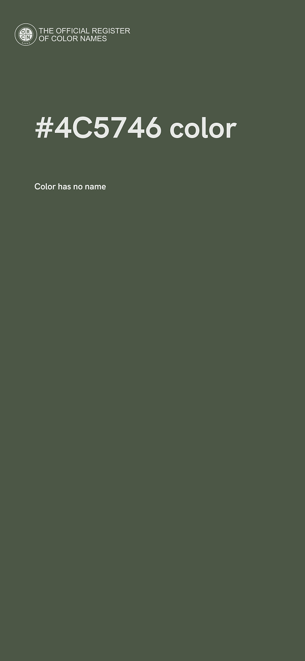 #4C5746 color image