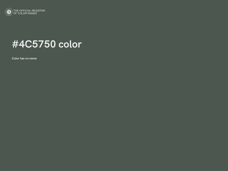 #4C5750 color image