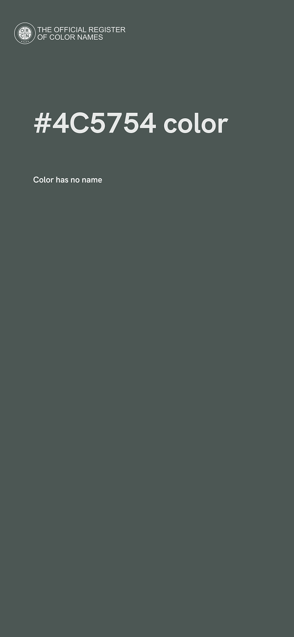 #4C5754 color image