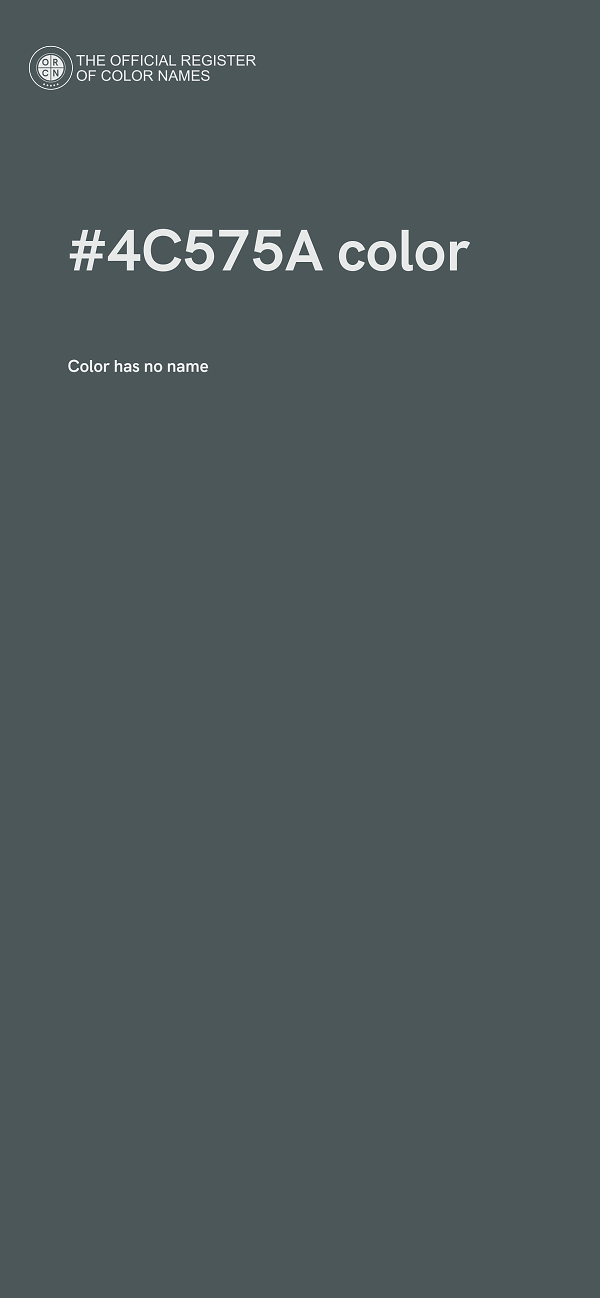 #4C575A color image