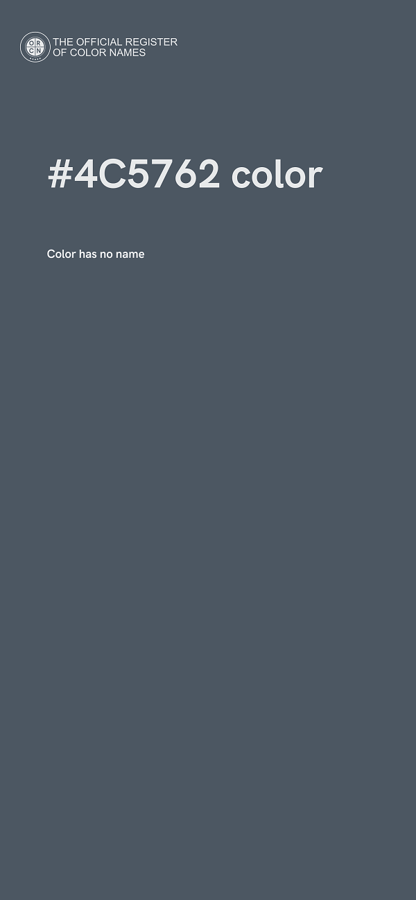 #4C5762 color image