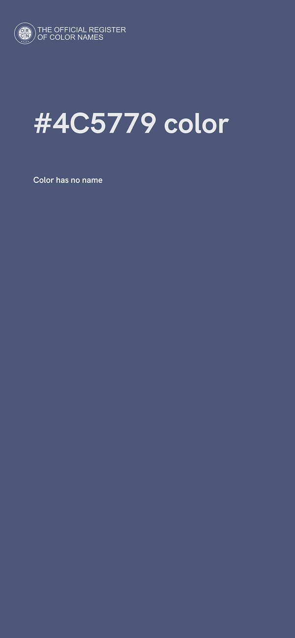 #4C5779 color image