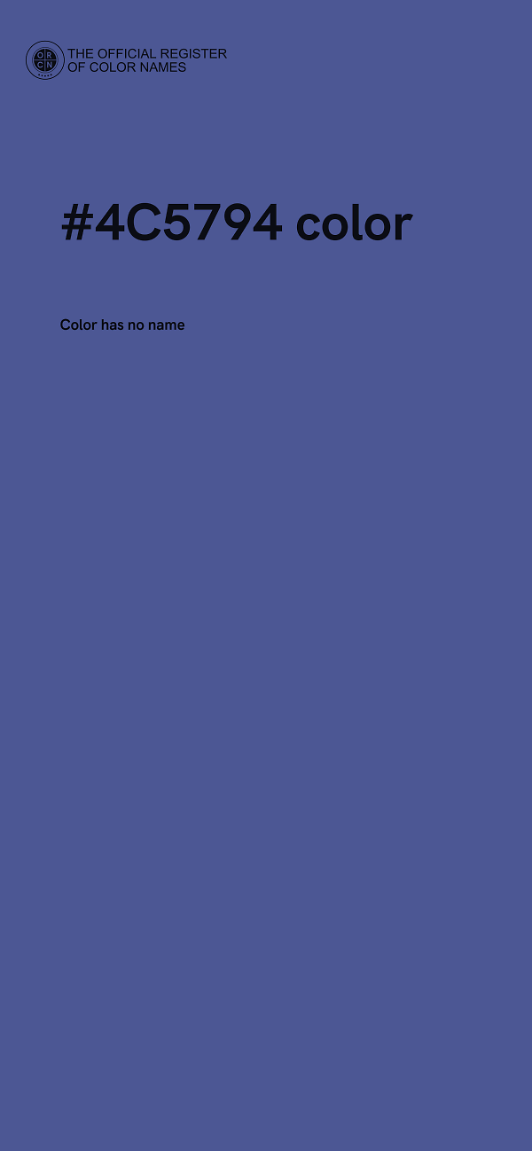 #4C5794 color image