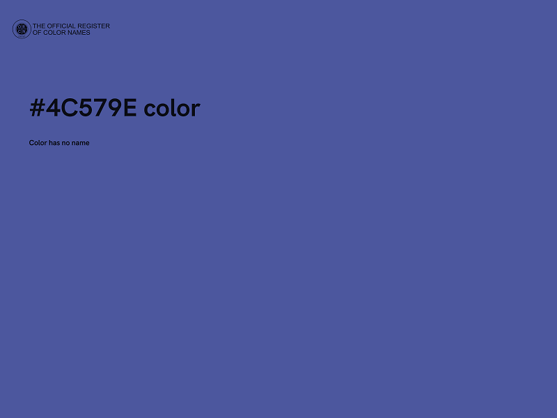 #4C579E color image