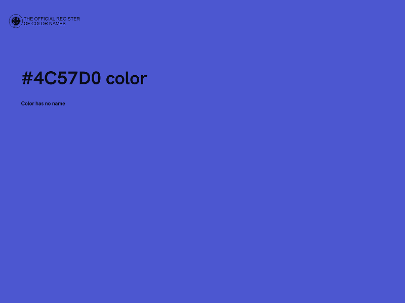 #4C57D0 color image