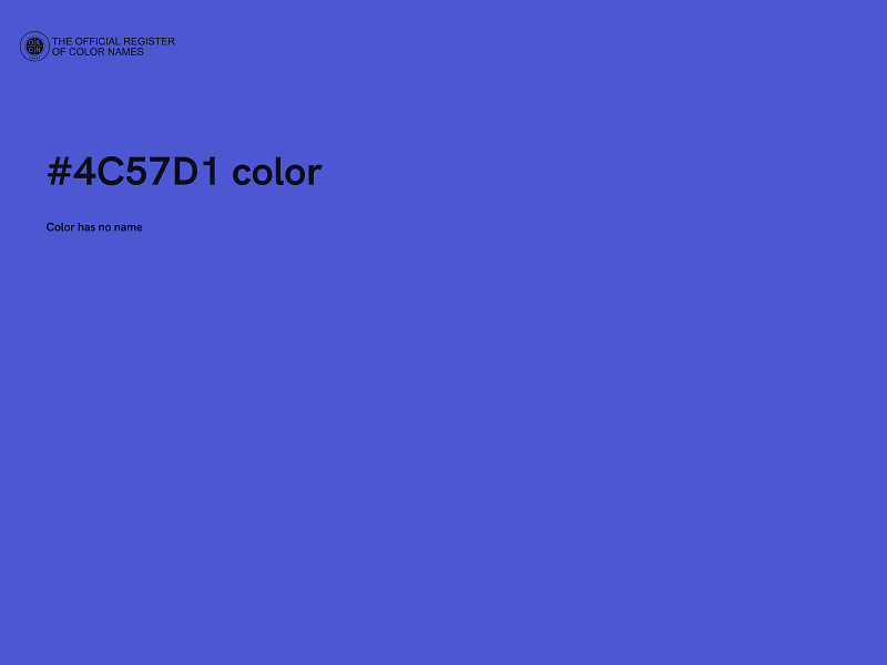 #4C57D1 color image