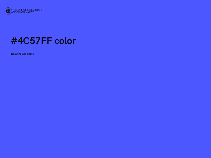 #4C57FF color image