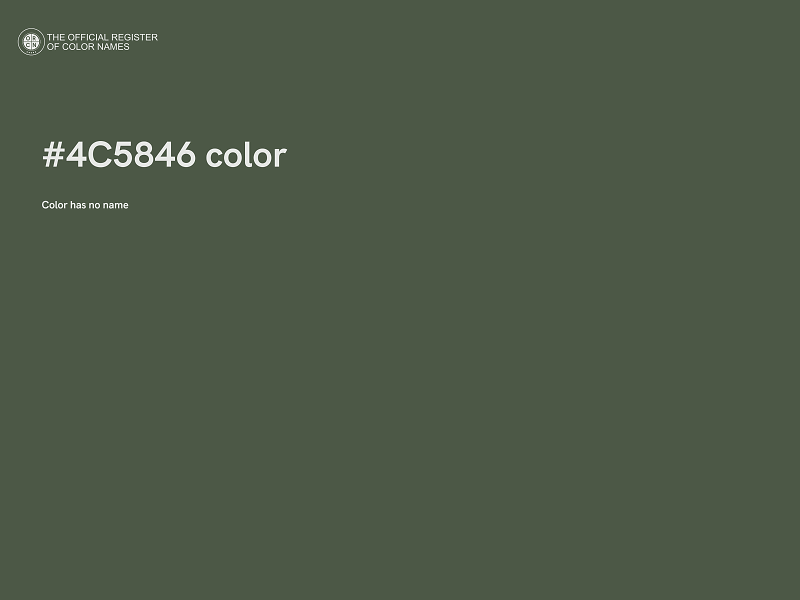 #4C5846 color image