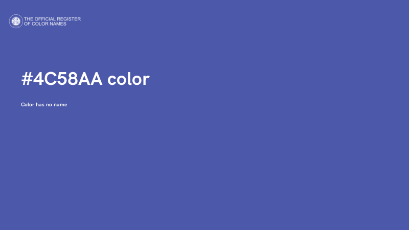 #4C58AA color image