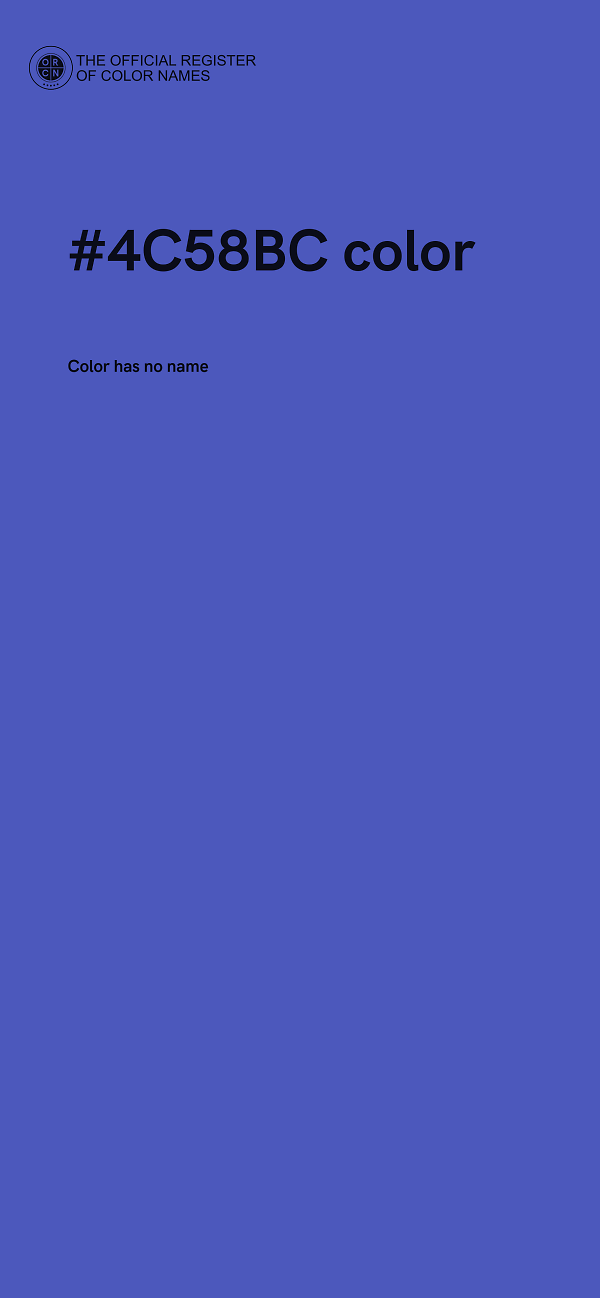#4C58BC color image