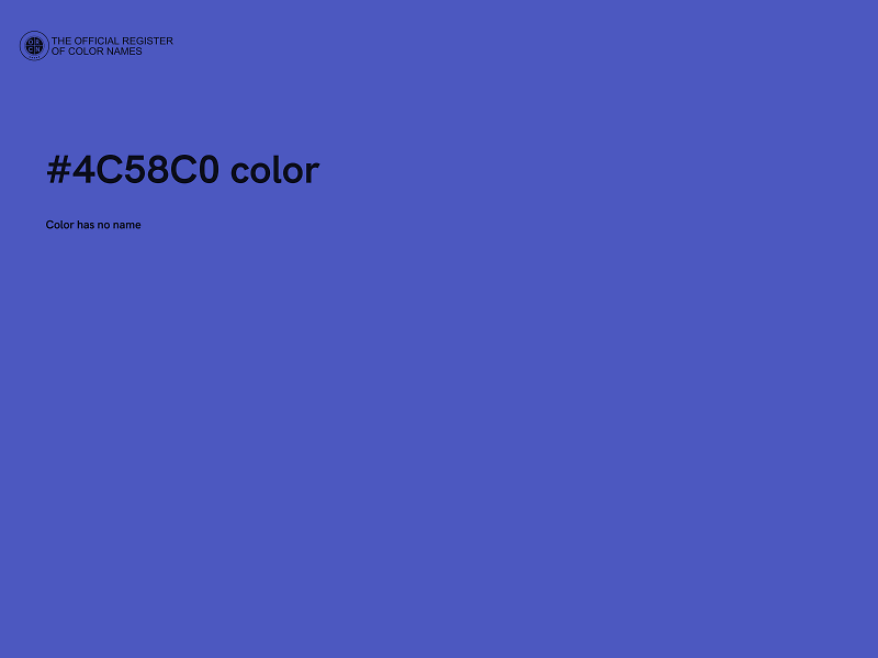 #4C58C0 color image