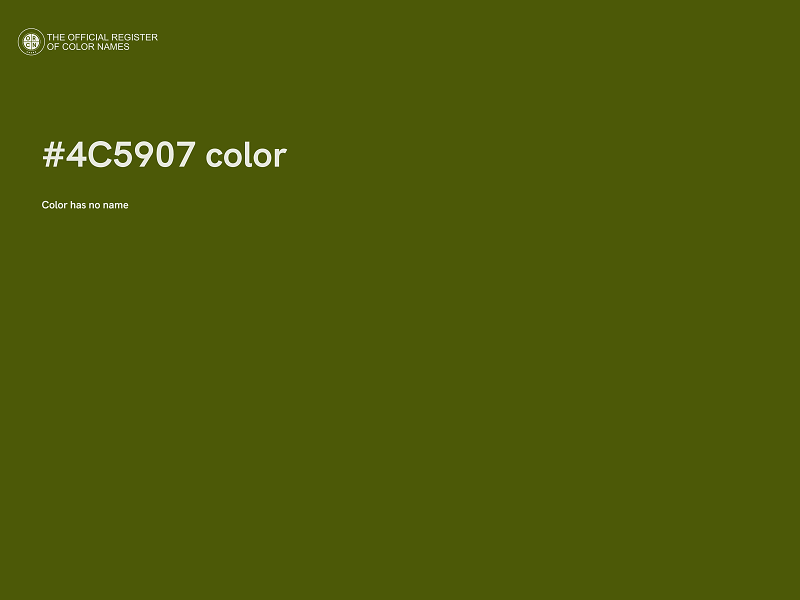 #4C5907 color image