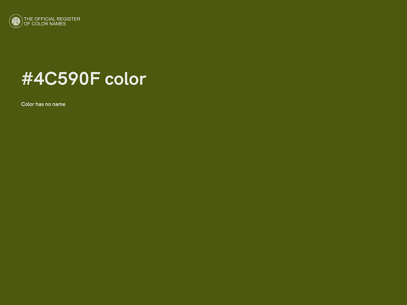 #4C590F color image