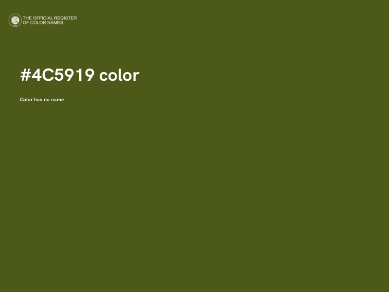#4C5919 color image