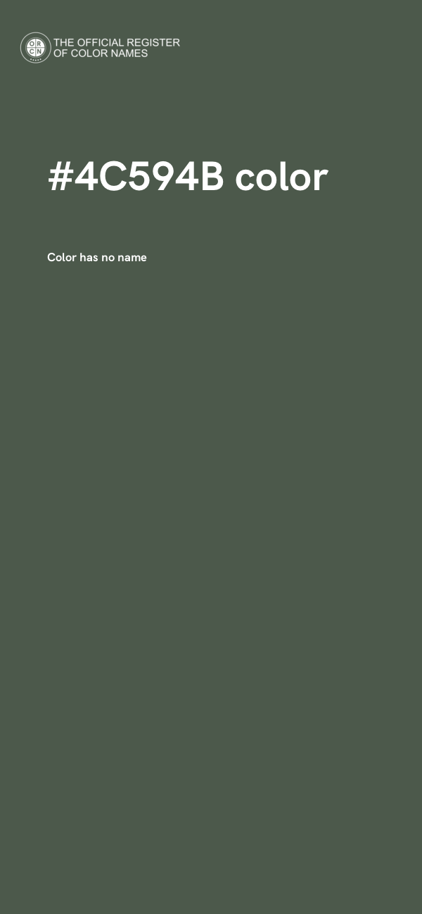 #4C594B color image