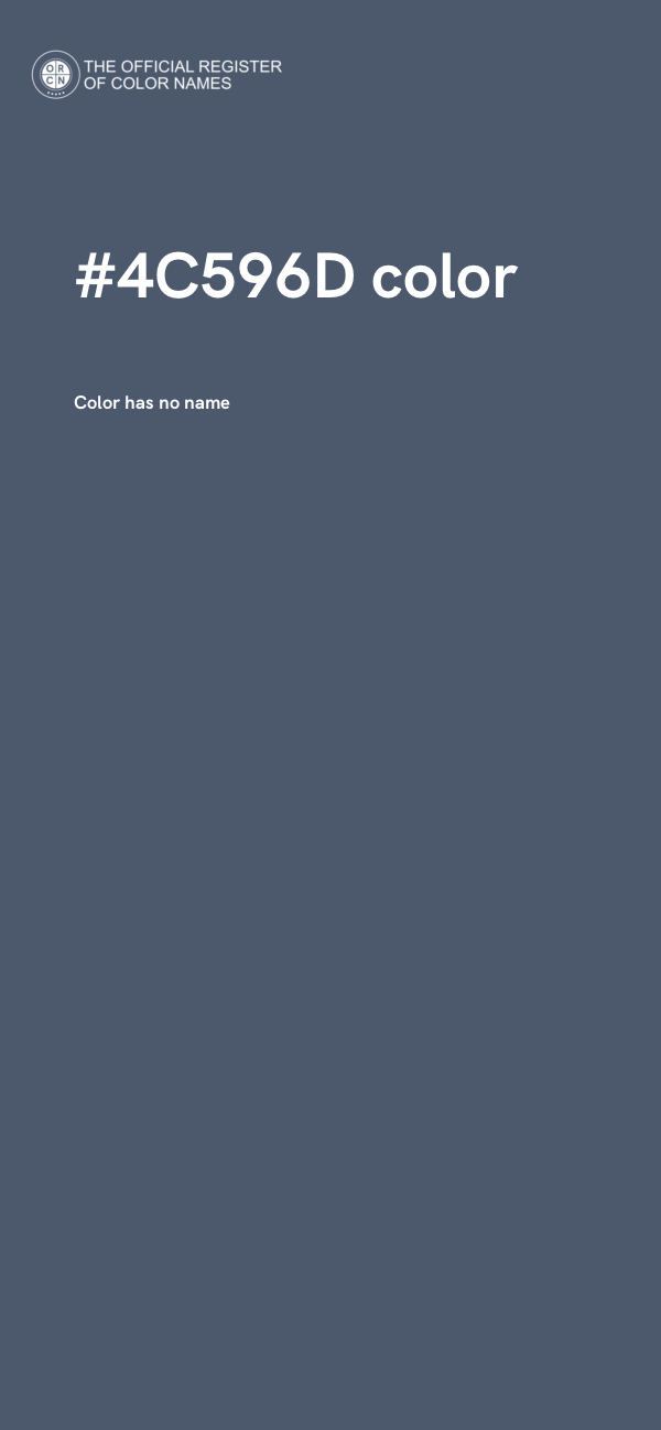 #4C596D color image