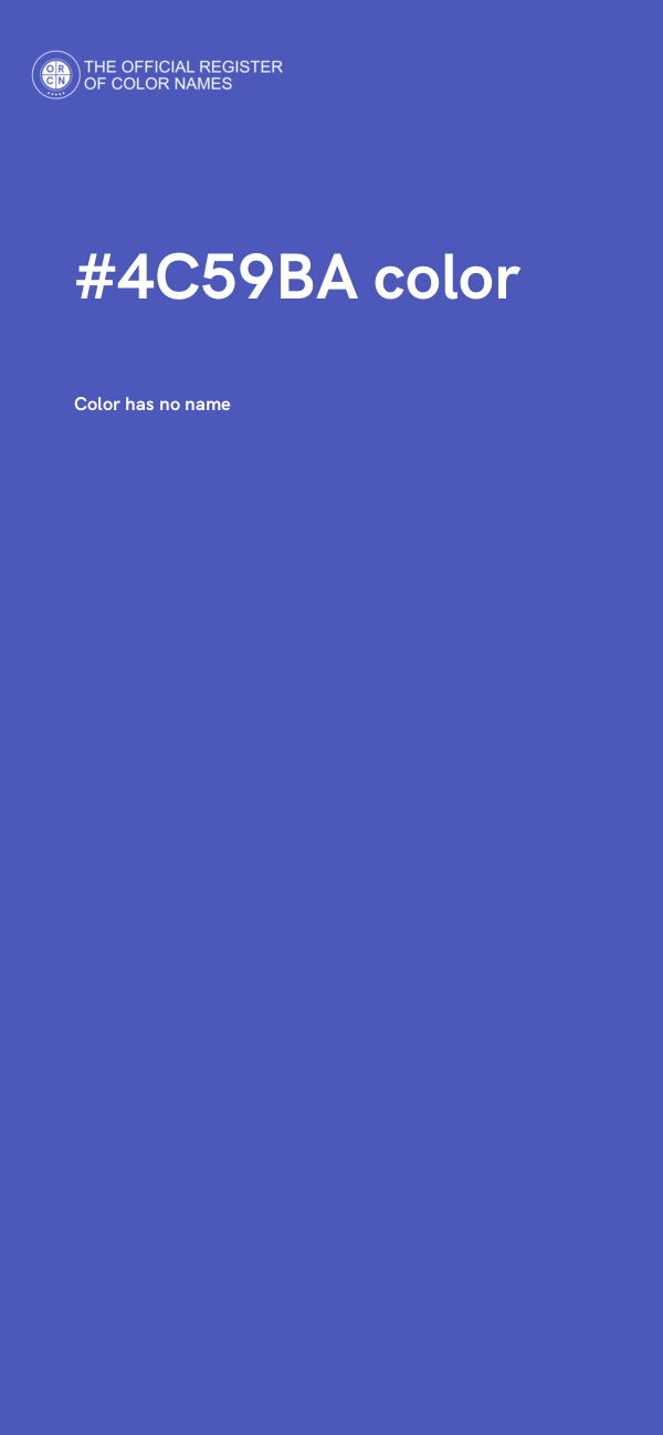 #4C59BA color image