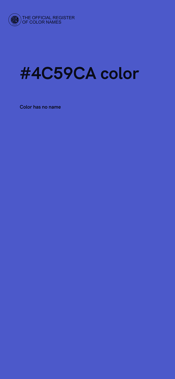#4C59CA color image