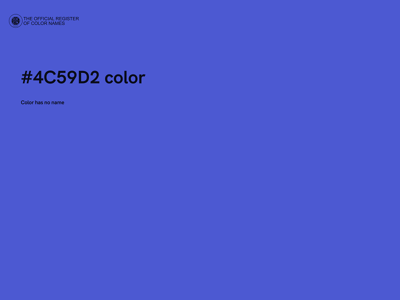 #4C59D2 color image