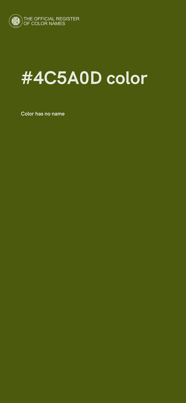 #4C5A0D color image