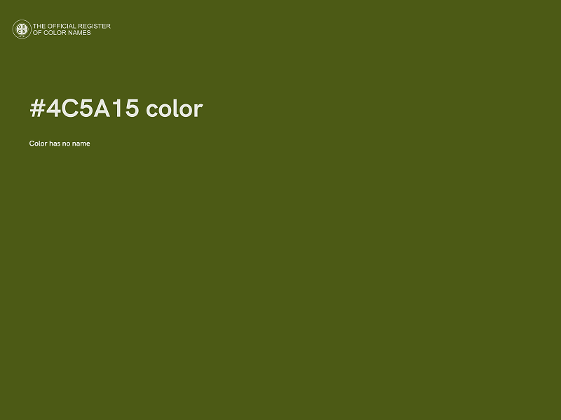 #4C5A15 color image