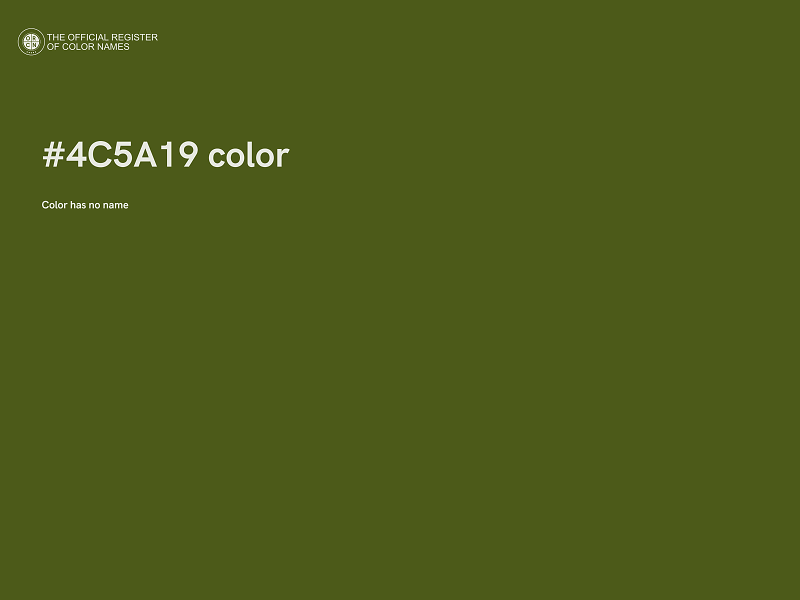 #4C5A19 color image