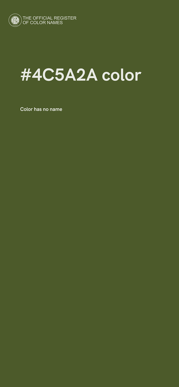 #4C5A2A color image