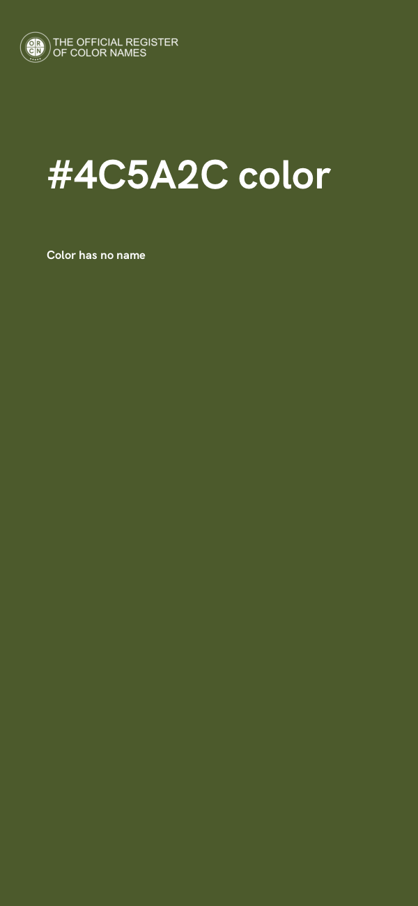 #4C5A2C color image