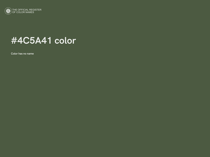 #4C5A41 color image