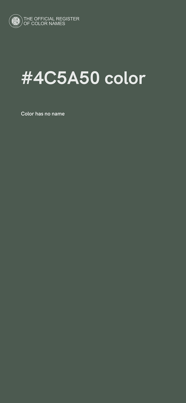 #4C5A50 color image