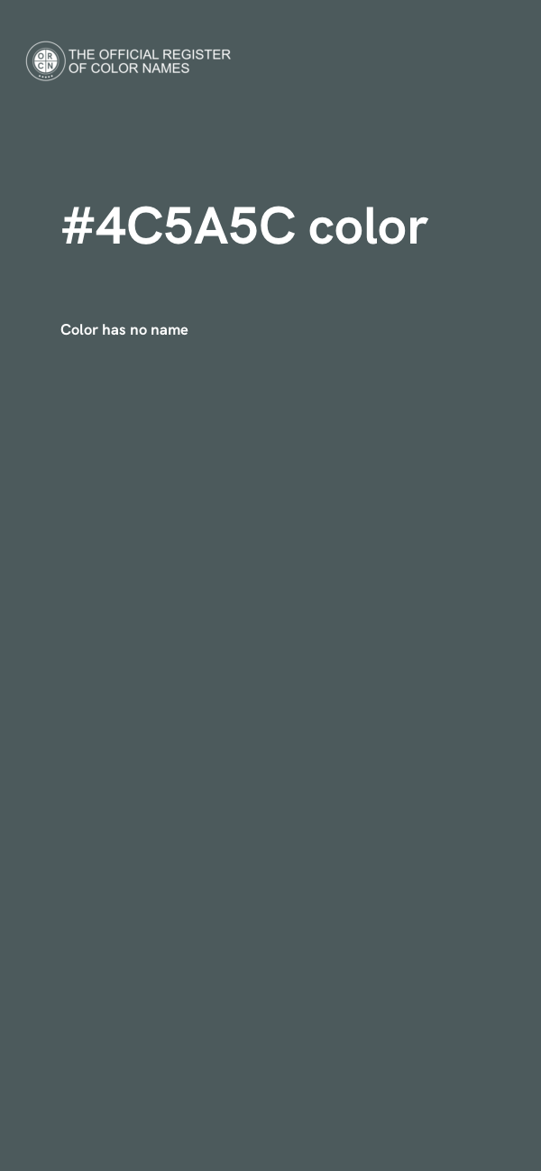 #4C5A5C color image