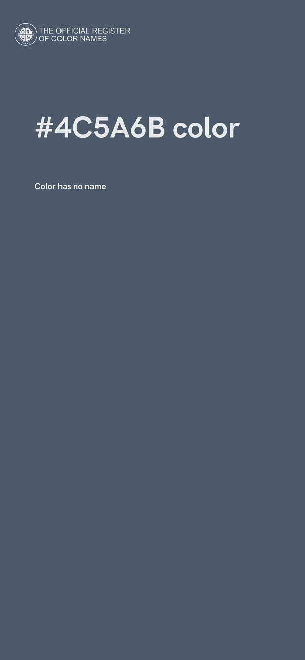 #4C5A6B color image