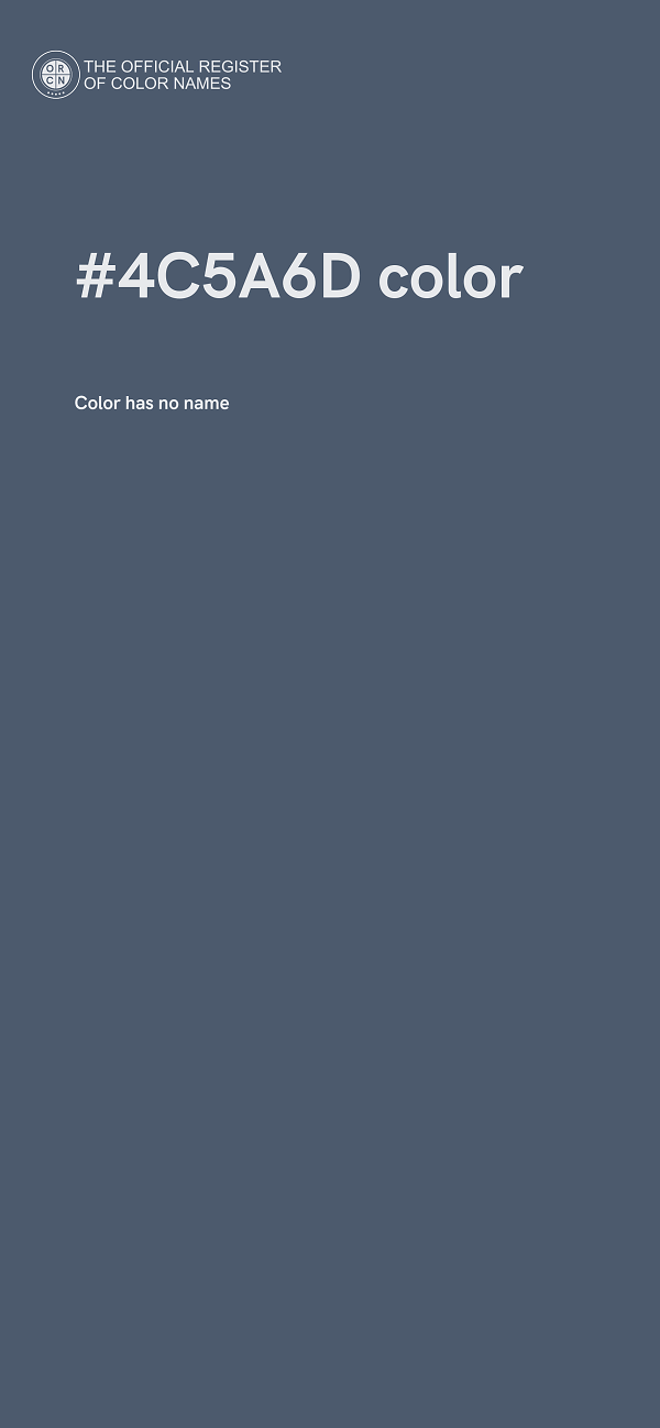 #4C5A6D color image
