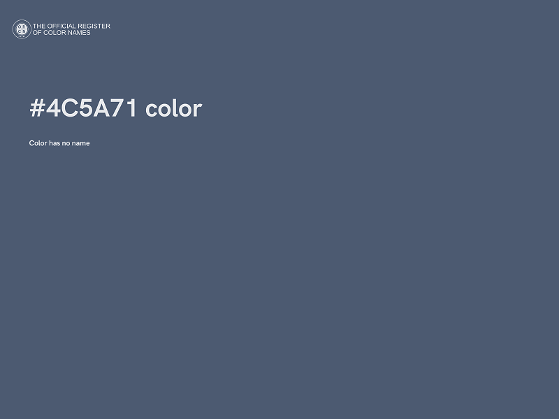 #4C5A71 color image