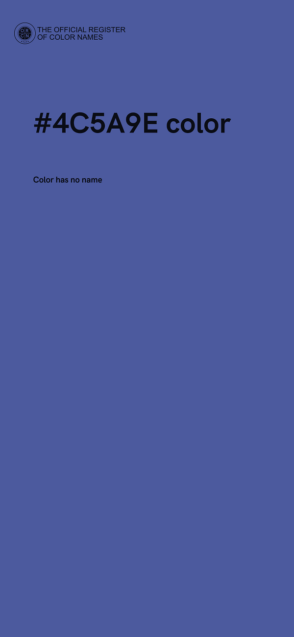 #4C5A9E color image