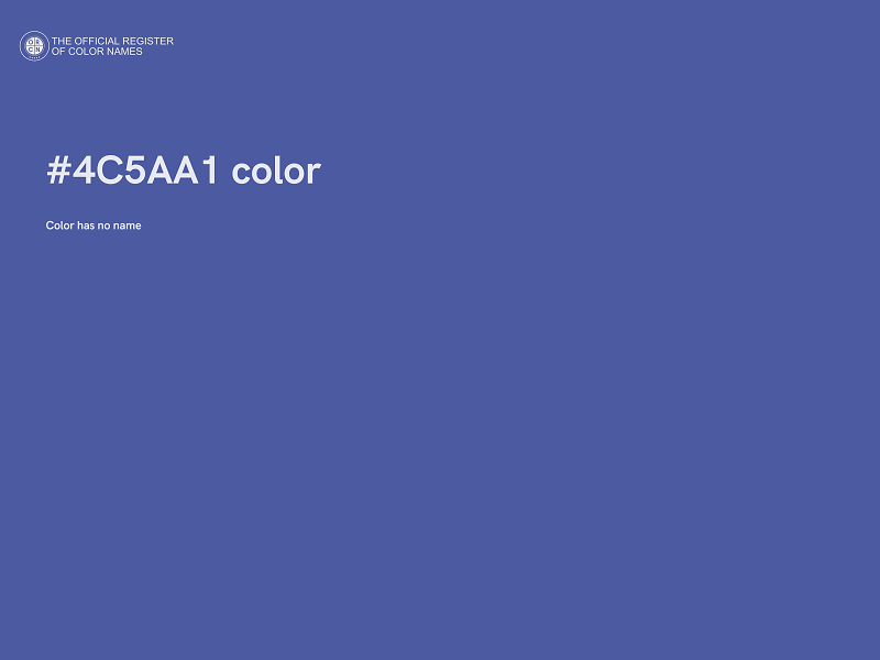 #4C5AA1 color image