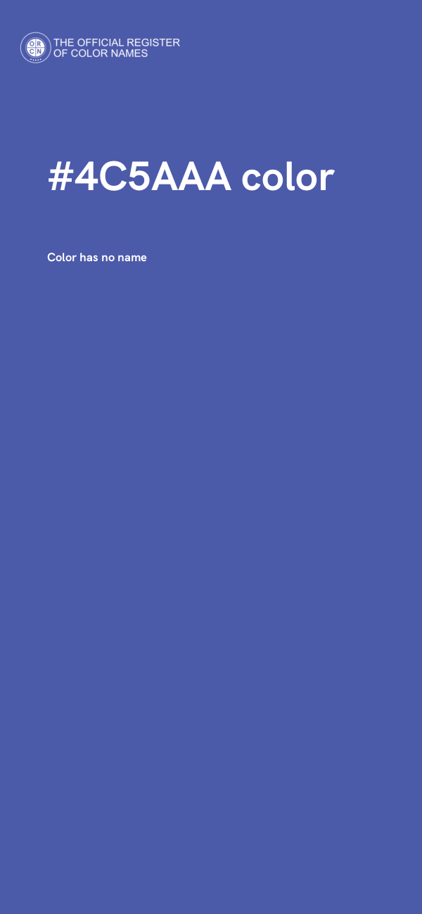 #4C5AAA color image