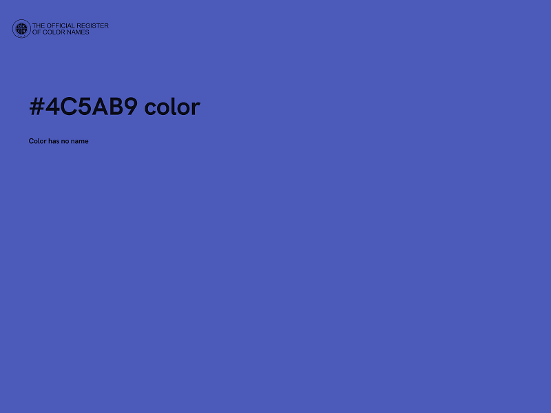 #4C5AB9 color image